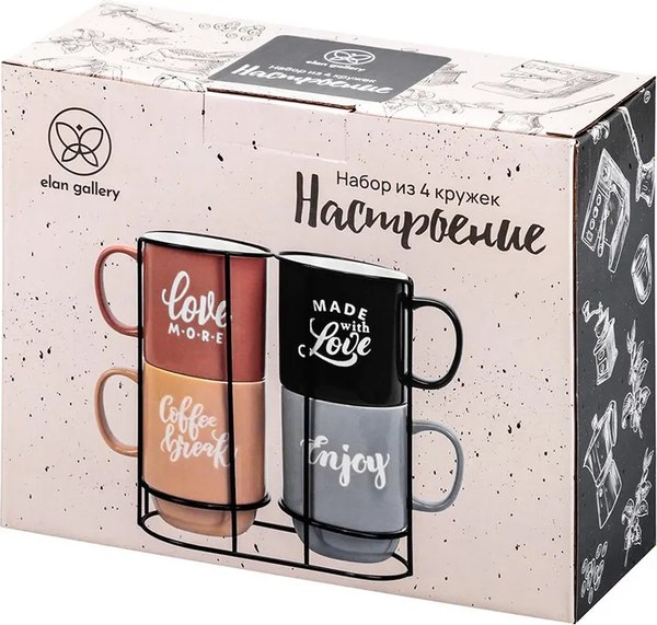 Набор кружек Elan Gallery Настроение / 230231