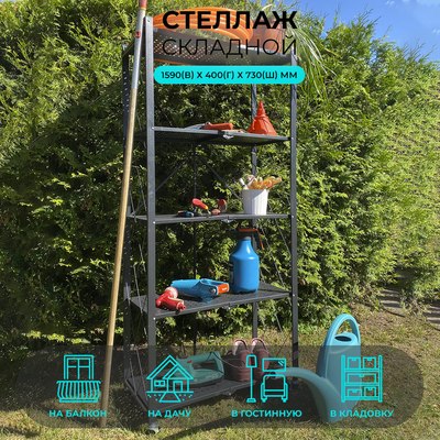 Стеллаж металлический Гелеос Атлант-5 / АСТ-51