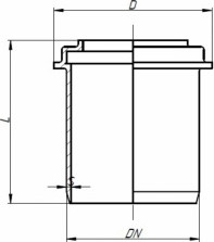 Переходник внутренней канализации Ostendorf HTRK 50/40мм / 112715