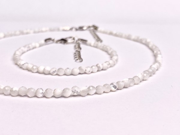 Кольцо Wolves Перламутр Тройное 6046