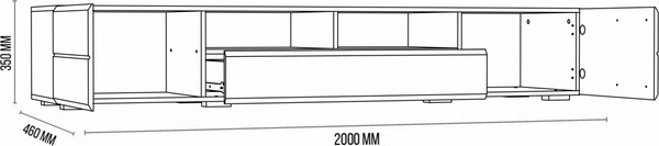 Тумба Woodville ТВ Иоги 2.0 602822