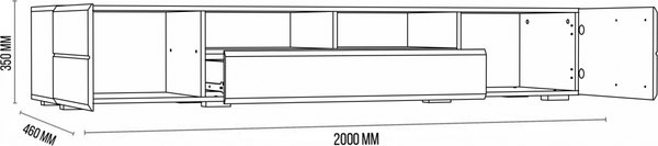 Тумба Woodville ТВ Иоги 2.0 602823