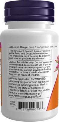 Мультивитаминный комплекс NOW Foods Vitamin A&D 10000/400ui