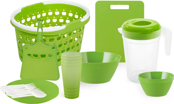 Набор пластиковой посуды Полимербыт Summer Time C83428 - фото