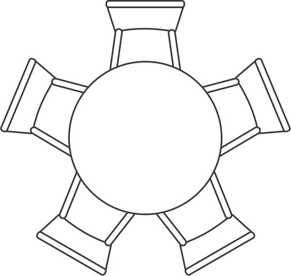 Обеденный стол Woodville Rock 100х75 / 15536