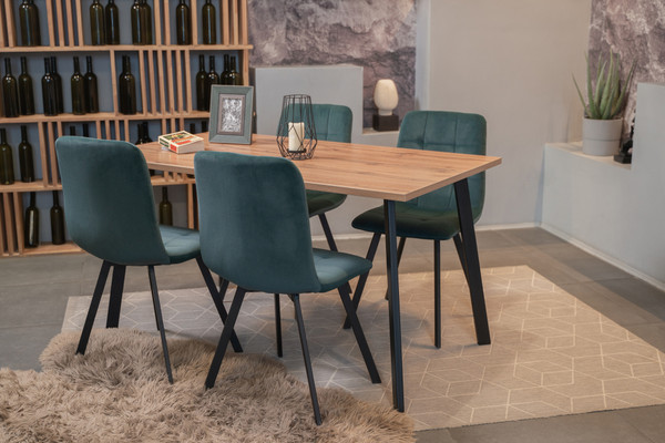 Обеденный стол Woodville Тринити Лофт 120 25 мм / 489635