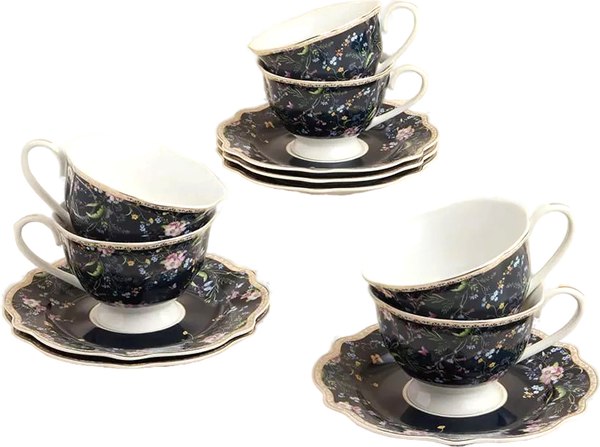 Набор для чая/кофе Arya Black Lotus / 8680943246462 - фото