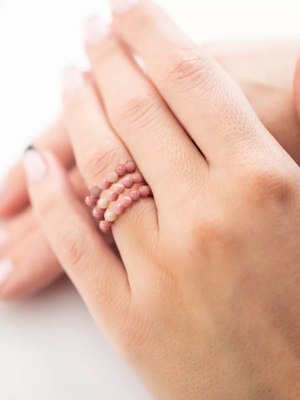 Кольцо Wolves Родонит Тройное 6110 - фото