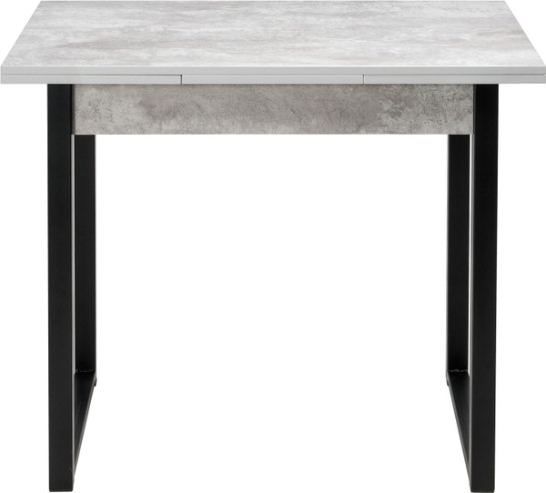 Обеденный стол Woodville Форли / 424177 (бетон/черный матовый)