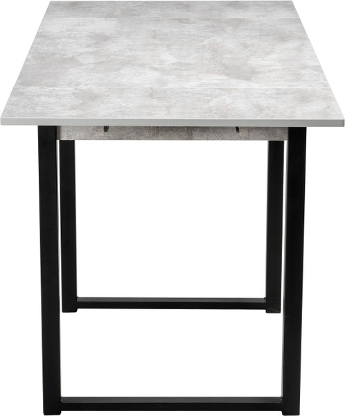 Обеденный стол Woodville Форли / 424177 (бетон/черный матовый)