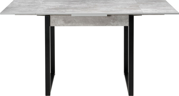 Обеденный стол Woodville Форли / 424177 (бетон/черный матовый)