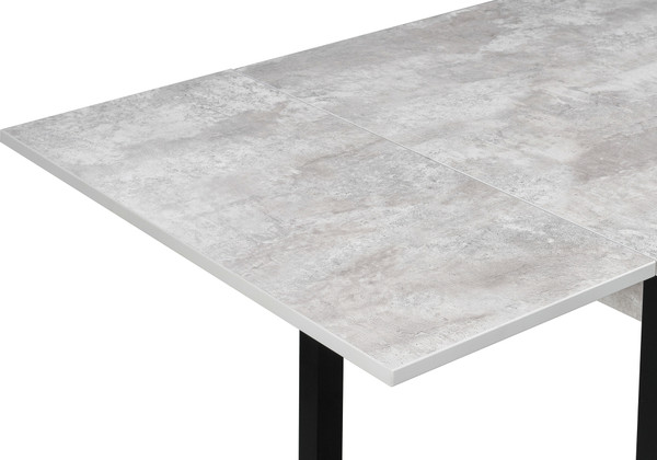 Обеденный стол Woodville Форли / 424177 (бетон/черный матовый)