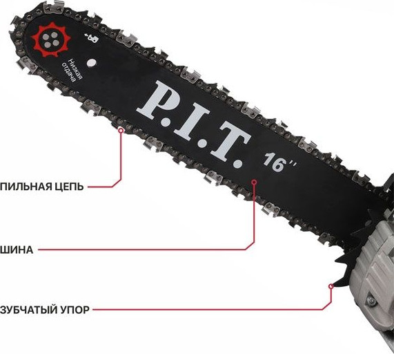 Бензопила цепная P.I.T GCS45-C6