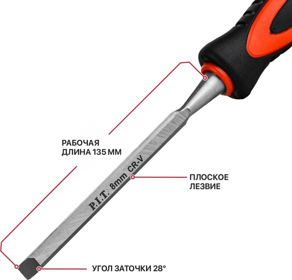 Стамеска P.I.T Control HCHW01-0008