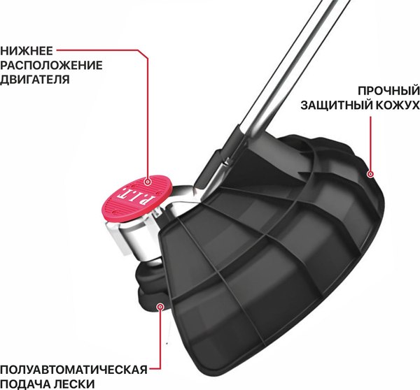Триммер аккумуляторный P.I.T PTR20H-330A