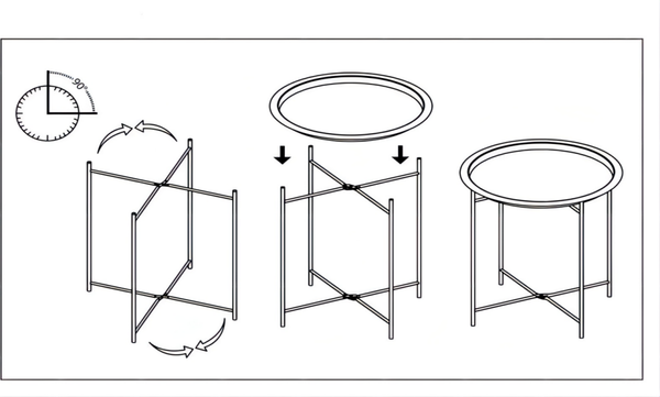 Журнальный столик Woodville Tray 47х51 / 15392