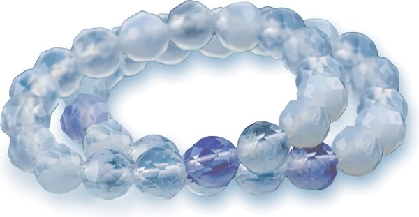 Кольцо Wolves Аквамарин Двойное 6200