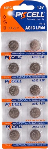 Комплект батареек Pkcell LR44 / AG13-10B - фото