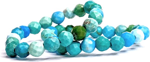 Кольцо Wolves Бирюза Двойное 6240