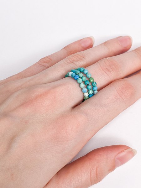 Кольцо Wolves Бирюза Тройное 6247 - фото