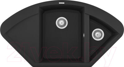 Мойка кухонная Elleci Easy Corner Nero G40 / LGYCOR40 - фото