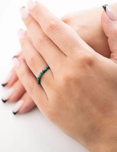 Кольцо Wolves Малахит 6297 - фото