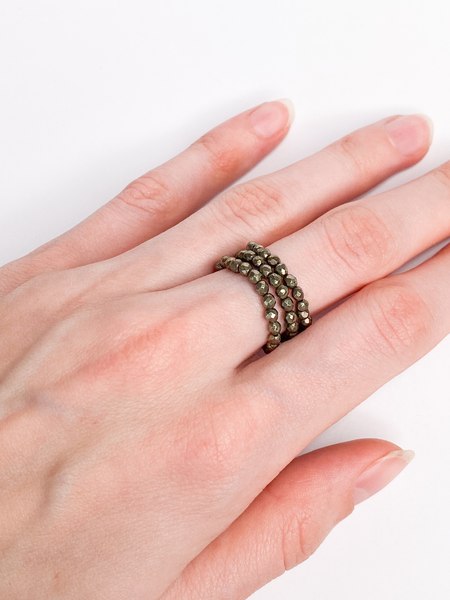 Кольцо Wolves Пирит Тройное 6347