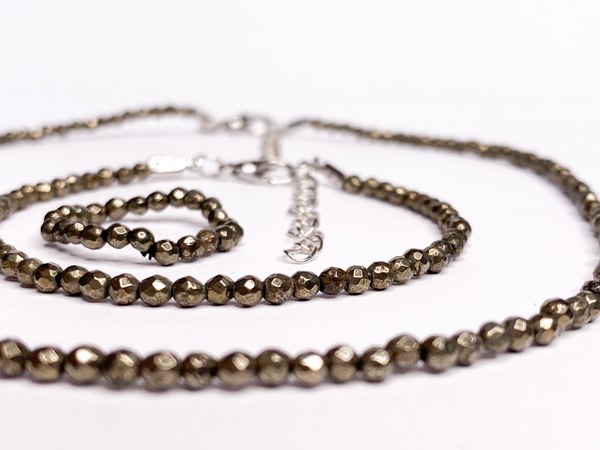 Кольцо Wolves Пирит Тройное 6351