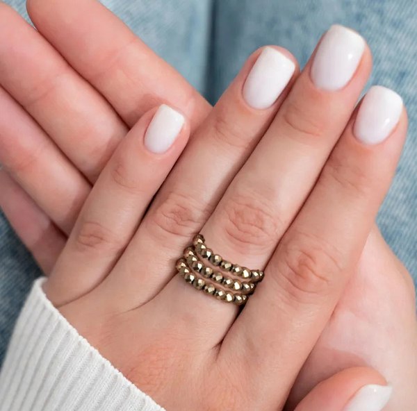 Кольцо Wolves Пирит Тройное 6353 - фото