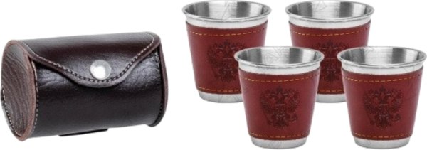 Набор стопок походных Helios Герб / HS-NS-А11 - фото