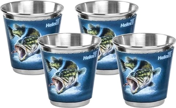 Набор стопок походных Helios Рыба / HS-NS-A20 - фото