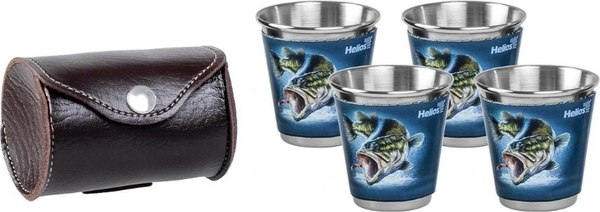 Набор стопок походных Helios Рыба / HS-NS-A20