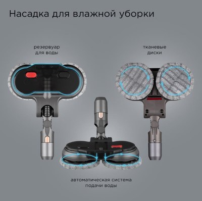 Вертикальный пылесос Redmond VH1311 Pro Max (серый)