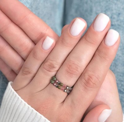 Кольцо Wolves Турмалин Двойное 6409