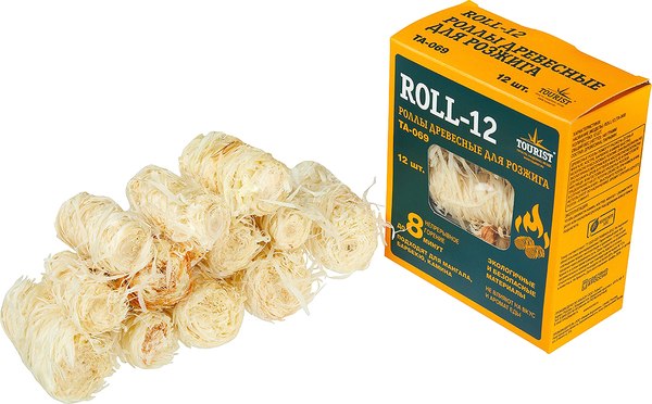 Роллы древесные для розжига Tourist Roll-12 / TA-069 - фото