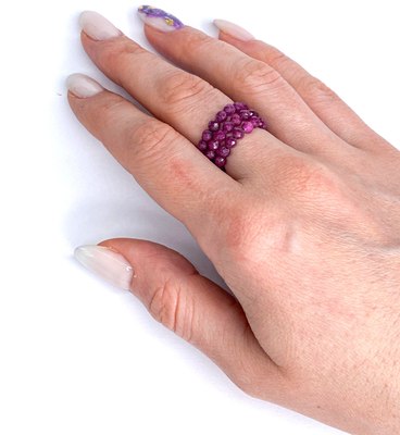 Кольцо Wolves Рубин Тройное 6483 - фото