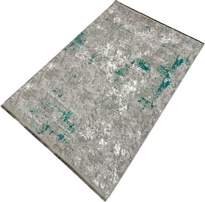 Коврик Radjab Carpet Афина Прямоугольник 0900A / 13215RK (2.4x3.4, Grey/D.green) - фото