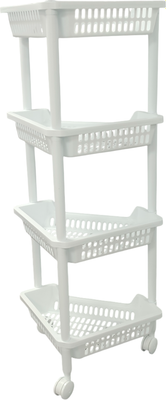 Этажерка Термопласт Угловая четырехъярусная 52с - фото