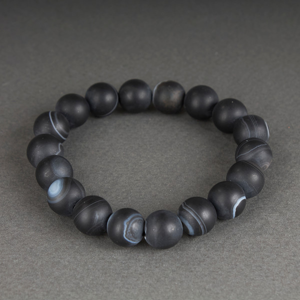 Браслет Wolves Агат Африканский матовый 6541 - фото