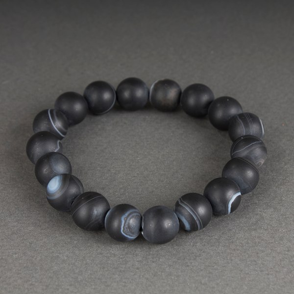 Браслет Wolves Агат Африканский матовый 6544 - фото