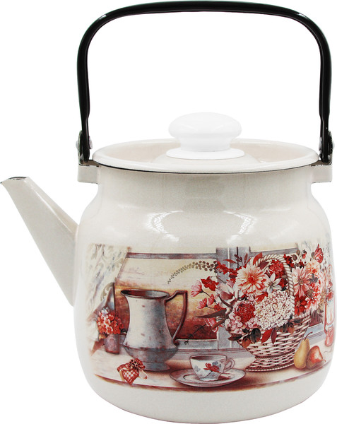 Чайник Лысьвенские эмали Летний этюд 2713П2/4Жм - фото