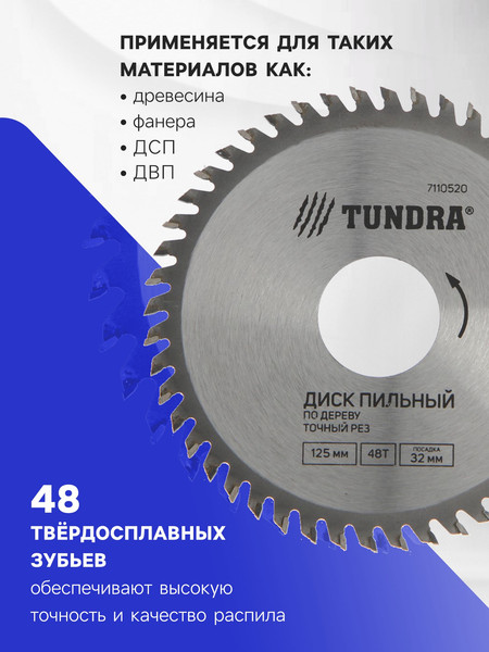 Пильный диск Tundra 7110520
