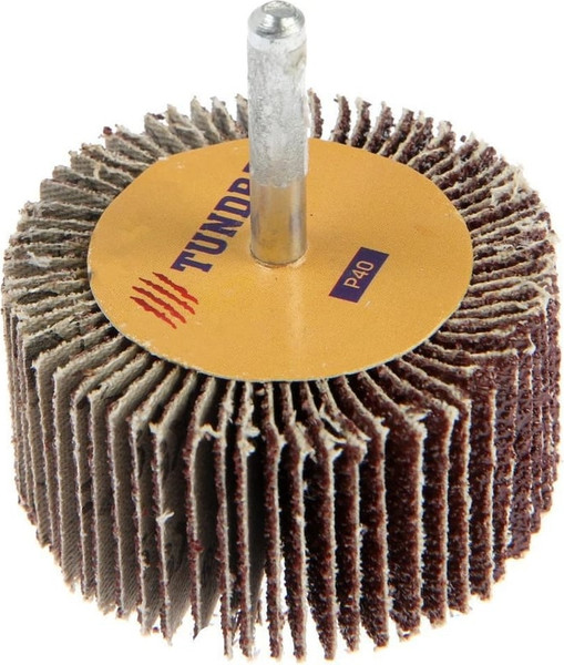 Шлифовальный круг Tundra Лепестковый радиальный 60x30x6мм Р40 / 1875465