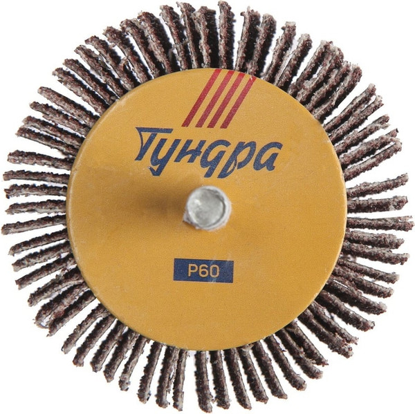 Шлифовальный круг Tundra Лепестковый радиальный 60x30x6мм Р60 / 1875466