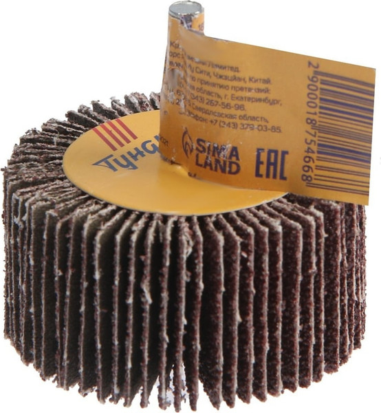 Шлифовальный круг Tundra Лепестковый радиальный 60x30x6мм Р60 / 1875466
