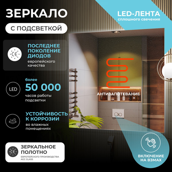 Зеркало Vigo Quadro Comfort 1000