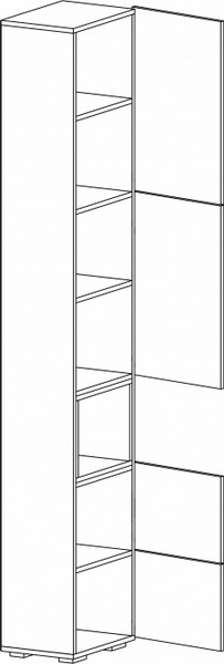 Шкаф-пенал Woodville Лонгфорд / 563527