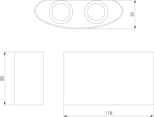 Бра уличное Elektrostandard Twinky 1555 Techno LED
