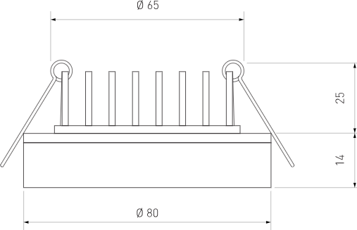 Точечный светильник Elektrostandard Aster DSKR80 5W 4200K