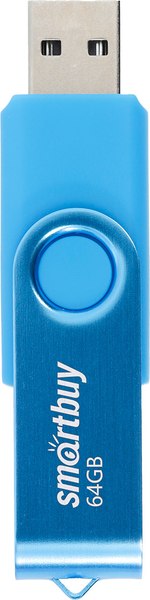 USB flash накопитель SmartBuy Twist Blue 64GB (SB064GB2TWB)